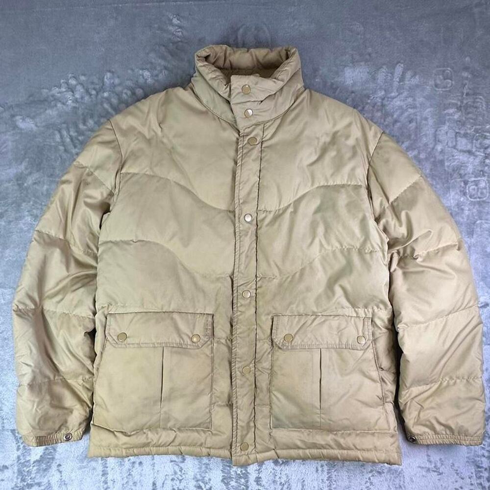 Vintage Snow Bear Down Puffer Jacket Parka Men's Size Large